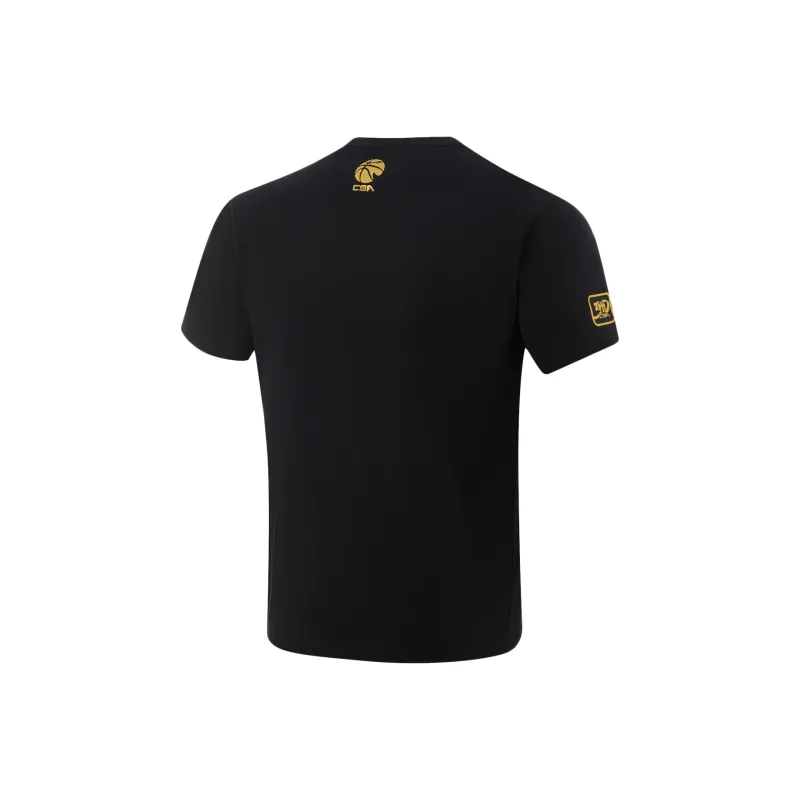 LiNing CBA Collection T Shirt Men's Black-1