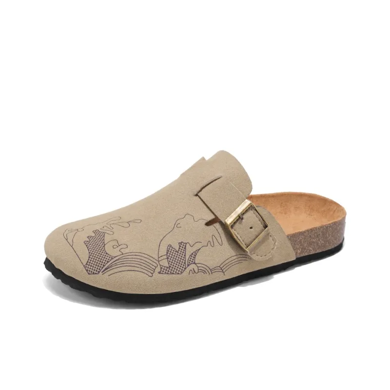Medd Quiet Odor Resistant Abrasion Resistant Slip Resistant Antibacterial Closed Toe Slippers Unisex-1