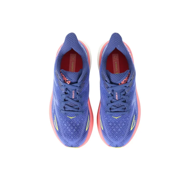 HOKA ONE ONE Clifton 9 Anti Slip Wear Resistant Low Top Running Shoes Women's Dark Blue-2