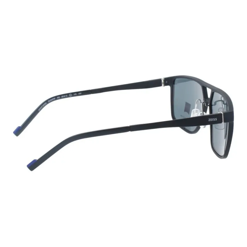 ZEISS Acetate Square Sunglasses Men's Black-2