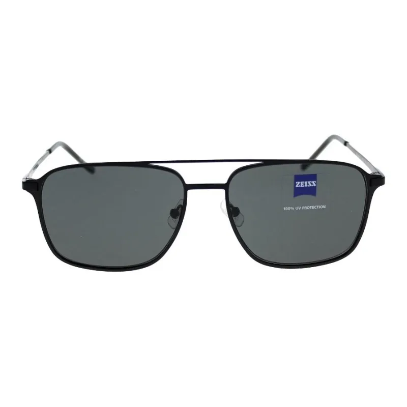 ZEISS Titanium Square Sunglasses Men's Black-0