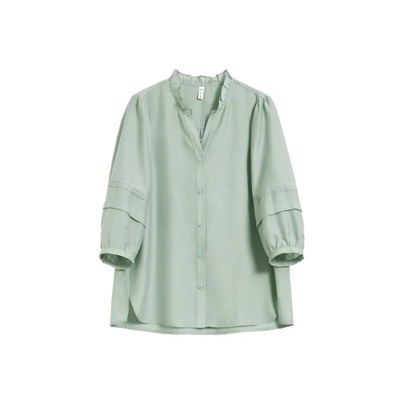 Mambe Shirts Women's Laurel Green-0