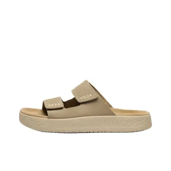 VEJA Rubber Sole Slip Resistant Slide Slippers Unisex Taupe