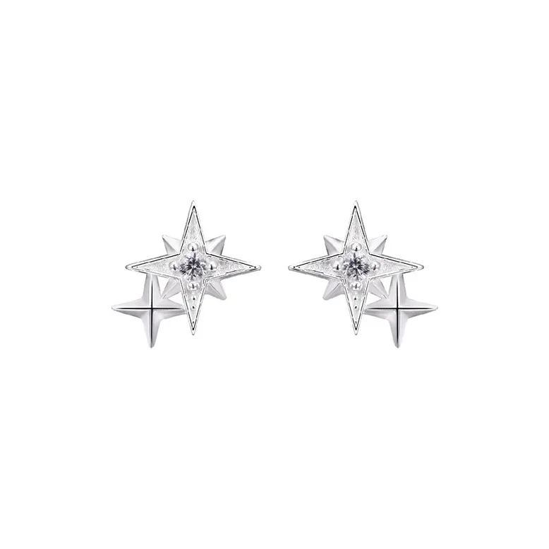 ALI THE FOX S999 Fine Silver Stud Earrings Women's-0