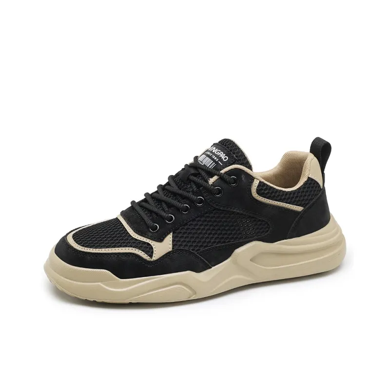 LINGPAO Cushioning Abrasion Resistant Lightweight Slip Resistant Low Top Casual Shoes Men's-6