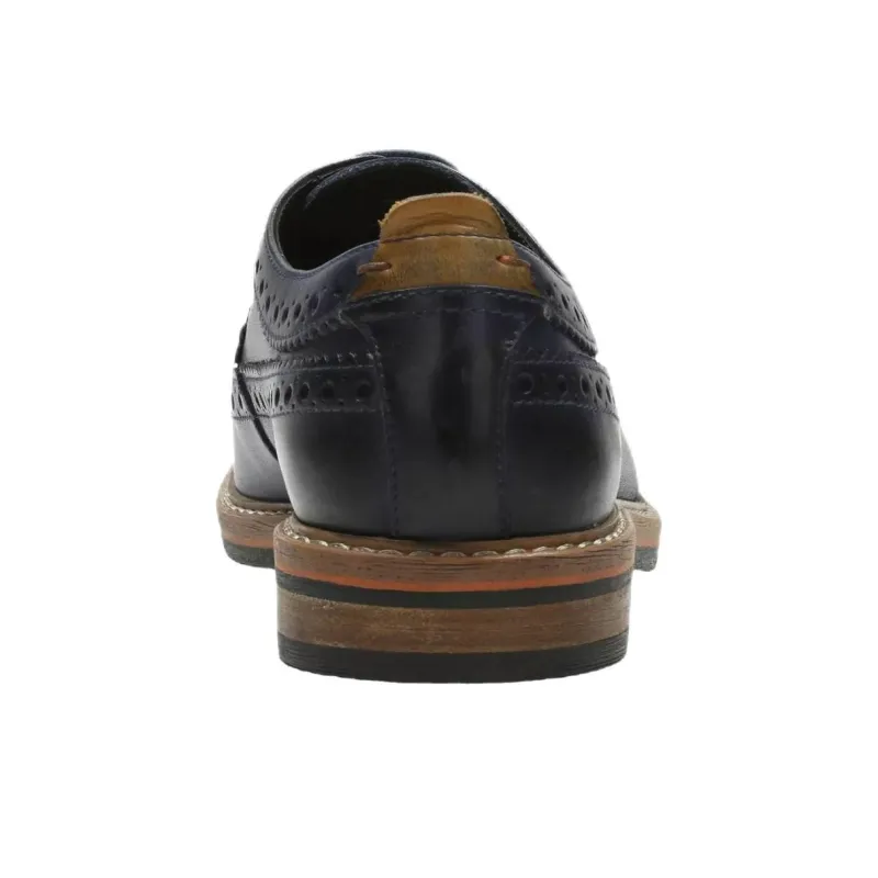 Clarks Pitney Limit Dress Shoes Men's Blue-4