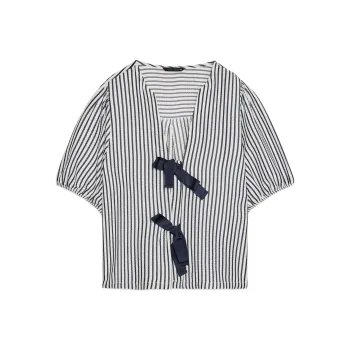 ZARA Shirts Women's Nude/Sea Blue