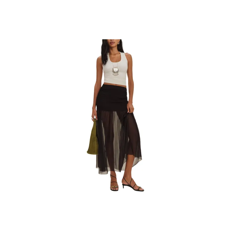 REFORMATION Penelope Skirt Casual Long Skirt Women's-0