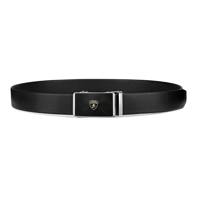 Automobili Lamborghini Cow Leather Belts Men's Width 3.4cm-2