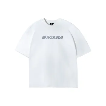 Muscle Dog T Shirts Men Ecru