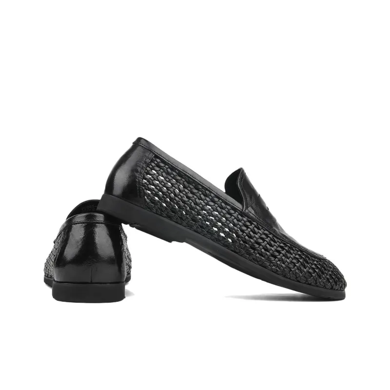 New Korea Casual Shoes Men's Black-2