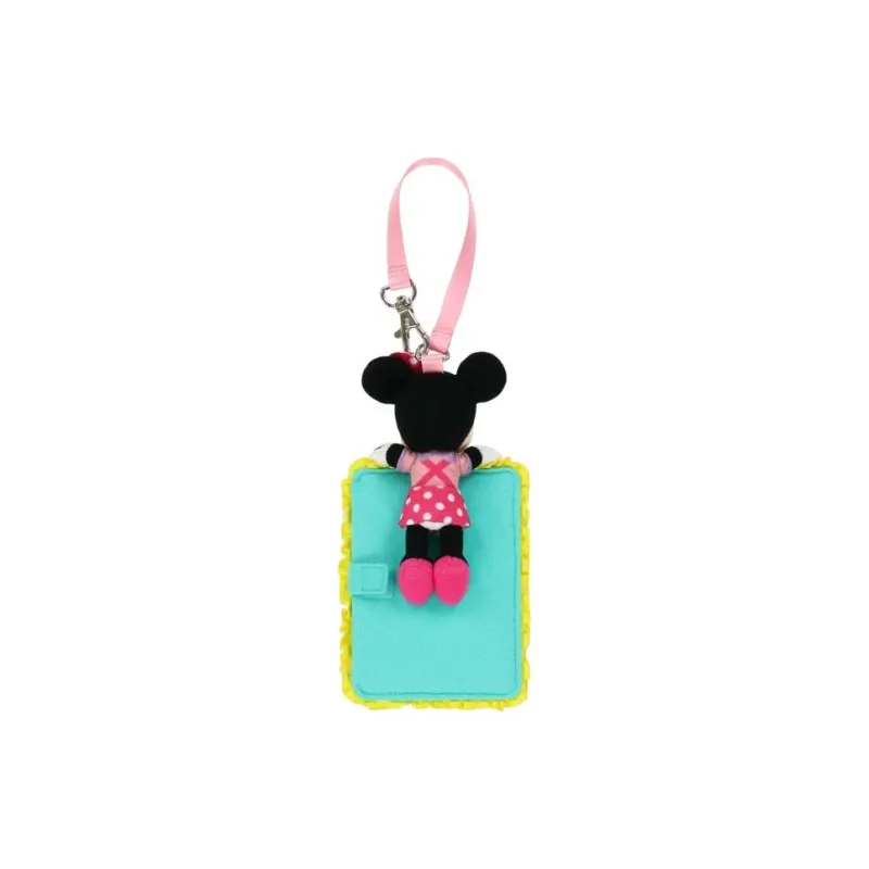 Disney Minnie Series Polyester Card Holder Women's Green & Yellow-1