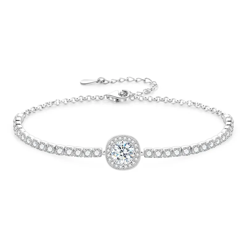 Lao Feng Xiang S925 Silver Bracelets Women's-0