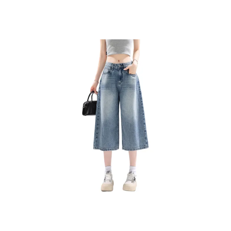 SITOL Denim Shorts Women's Blue-0