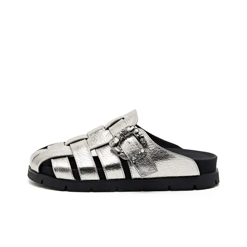 Liddy Rubber Sole Cut Out Slip Resistant Closed Toe Slippers Women's