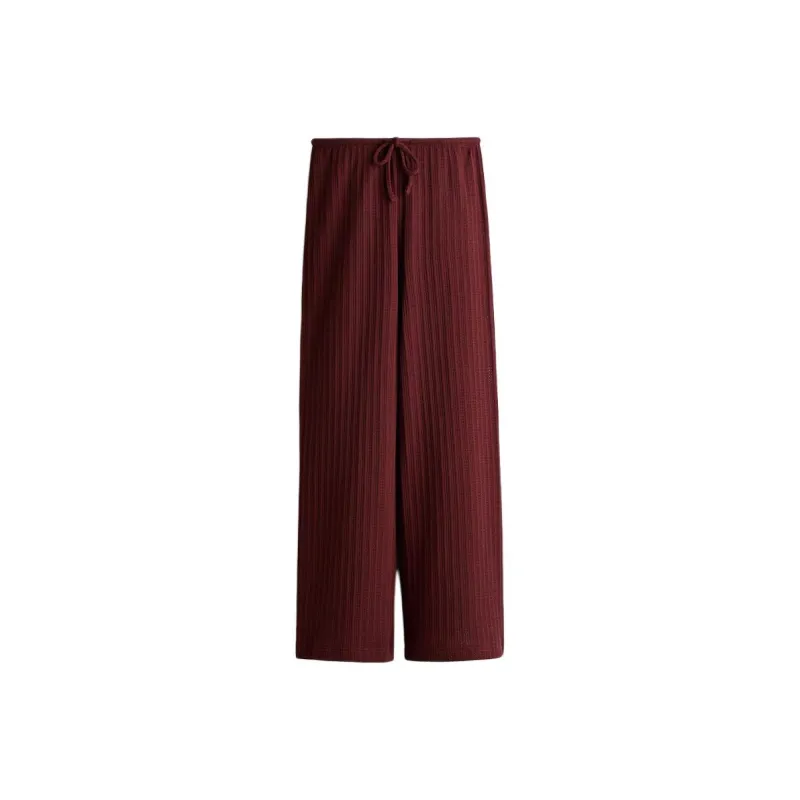 H&M Casual Pants Women's Burgundy-0
