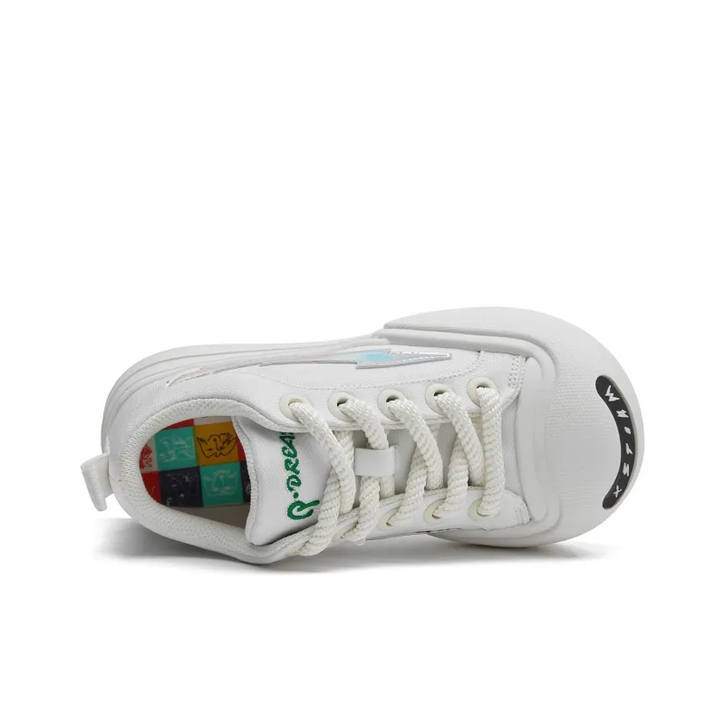 1xact Cover Skateboard Shoes Unisex Low Top White-7