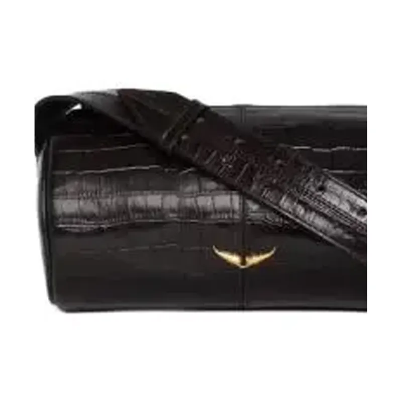Zadig & Voltaire Calfskin Shoulder Bag Trumpets Women's Wood Color-5