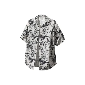 SIFLYTO Shirts Unisex Ink Shadow Flower Trail