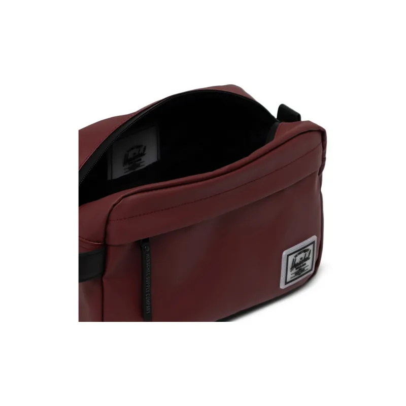 Herschel Recycled Material Storage Bag Clutch Regular Unisex Dark Red Color-3