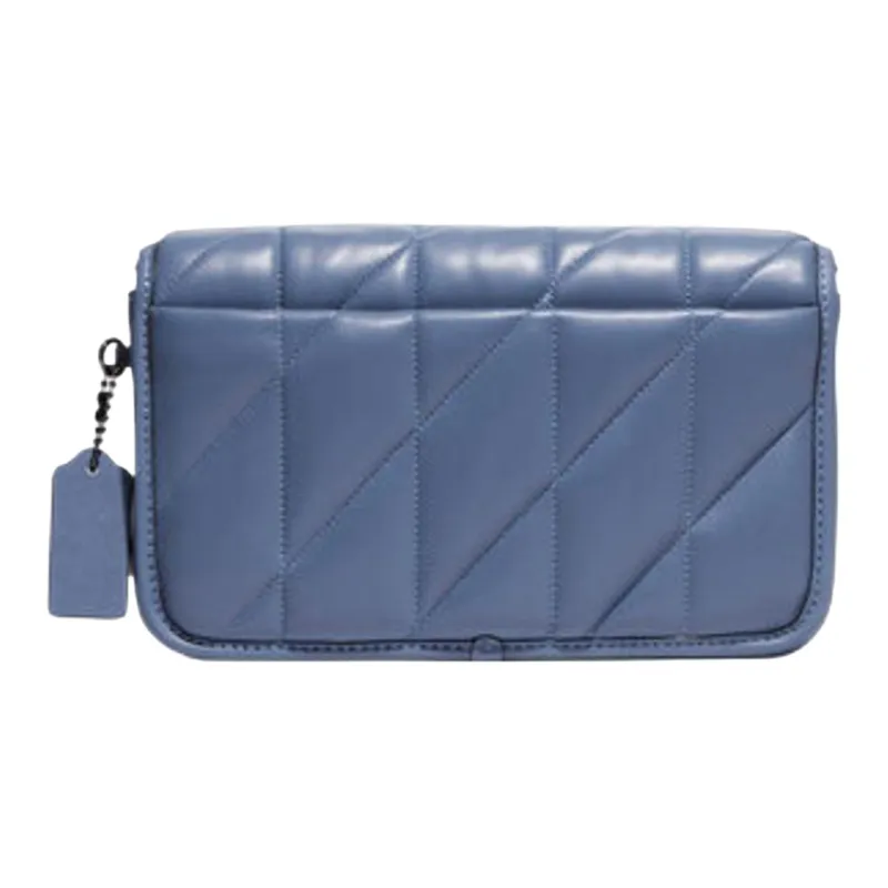 COACH Hayden Leather Pillow Bag Shoulder Bag Women's Blue-1