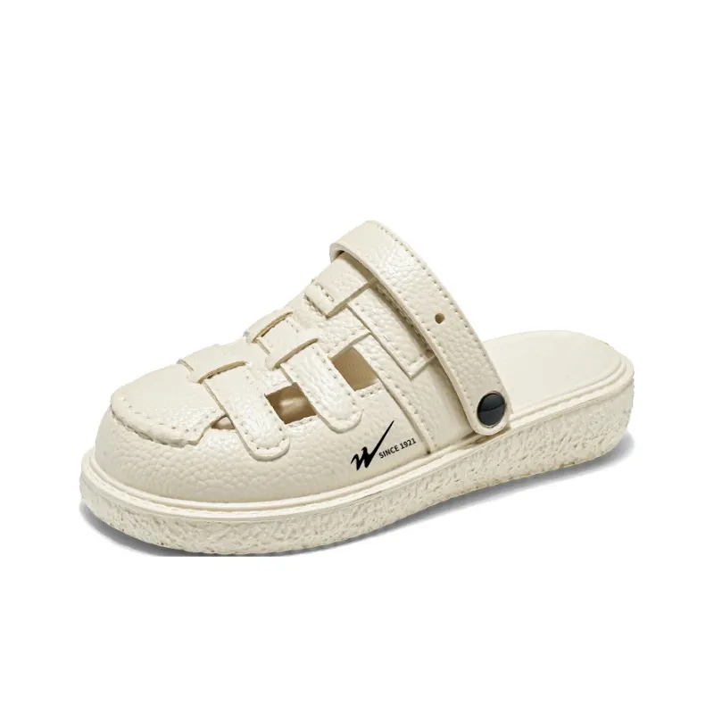 Binary EVA Quick Dry Closed Toe Slippers Women's Beige-2