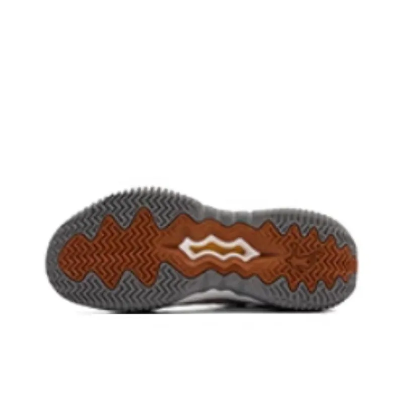 QIAODAN Cushioned Slip-Resistant Low-Top Basketball Shoes Men's Greige-4