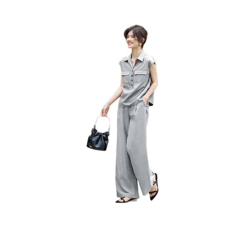 XWI Casual Suits Women's Gray Blue-0