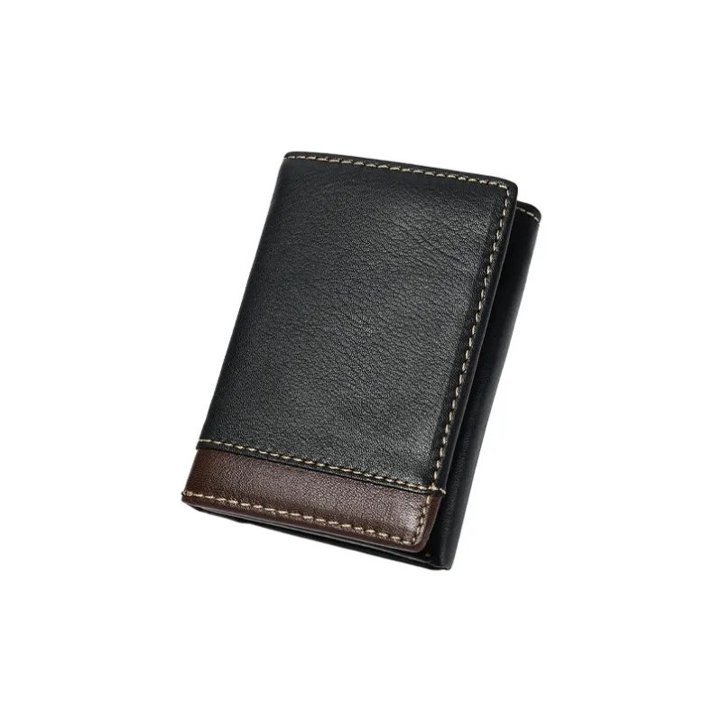 Yalu Top Grain Cow Leather With Polyester Wallet Men's Multicolor-4