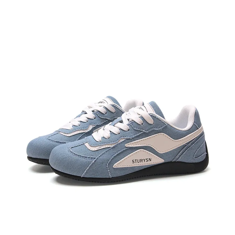 STUR YSN Low Top Skateboard Shoes Unisex Denim Blue-1