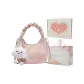Pink with Charm+Box+Shopping Bag