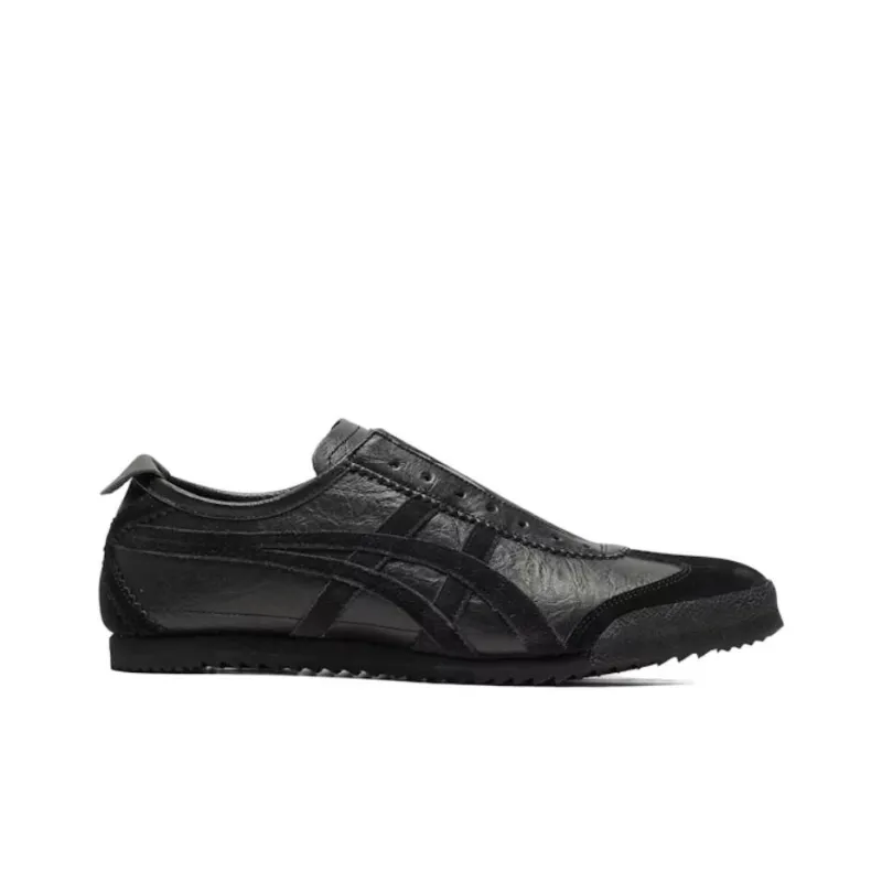 Onitsuka Tiger Mexico 66 Slip On Deluxe Anti Slip Wear Resistant Low Top Casual Shoes Unisex Black-1