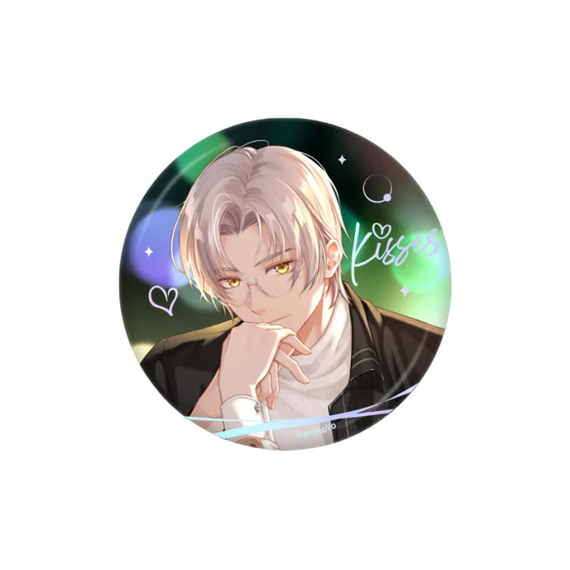 MIHOYO Book Of Undetermined Events Deep Affection Light Kiss Collection Tinplate Badge-2