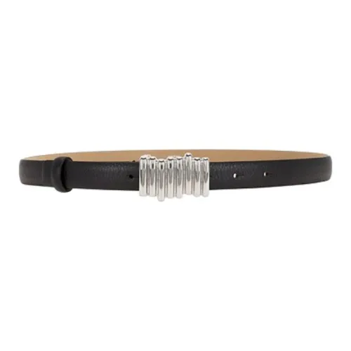 B Low The Belt   Leather Belts Unisex Black 2CM