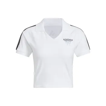 Adidas Dance SS25 Polo Shirt Women's White