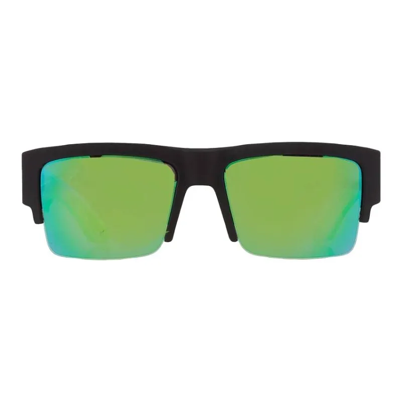 SPY Rectangular Sunglasses Unisex Black-1