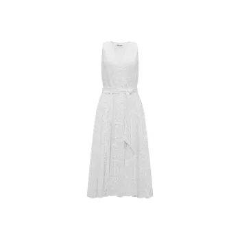 Diane Von Furstenberg Sleeveless Dress Women's Pearl White