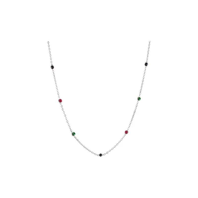 KAILEIFU S925 Silver Necklaces Women's Silver-0