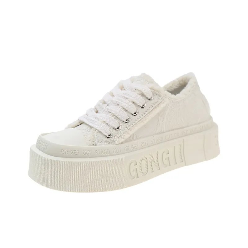 KLAOSD Anti Slip Wear Resistant Low Top Skateboard Shoes Women's-0
