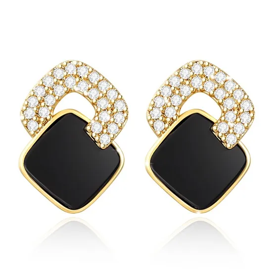 QIMEILA Copper Alloy Stud Earrings Women's-0