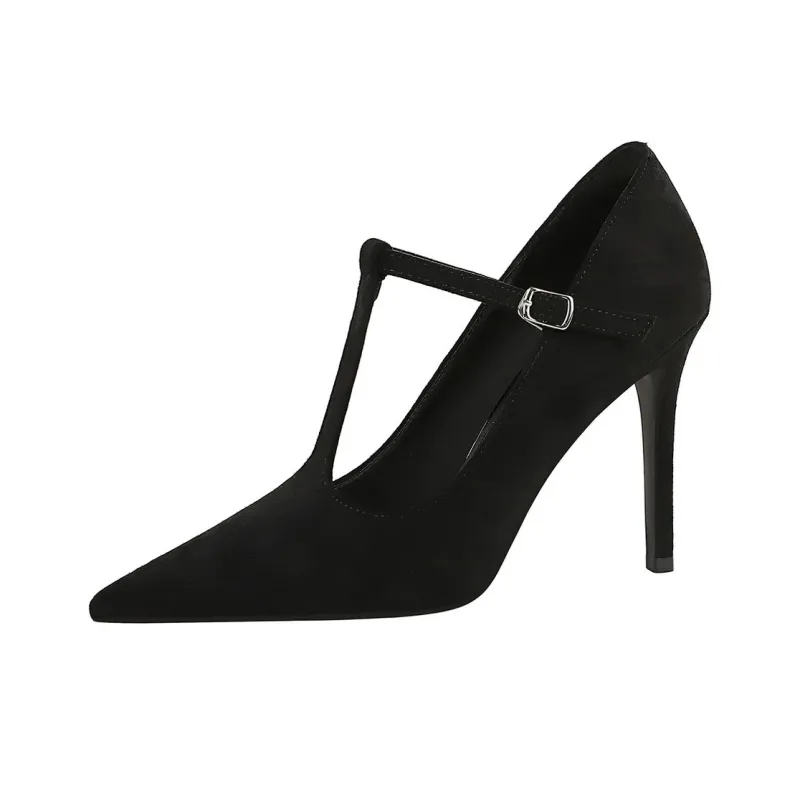 BIGTREE Slim Heel High Heels Women's-0