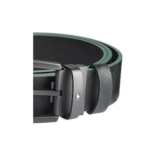 MONTBLANC Leather Belts Unisex Green 3.5CM-2