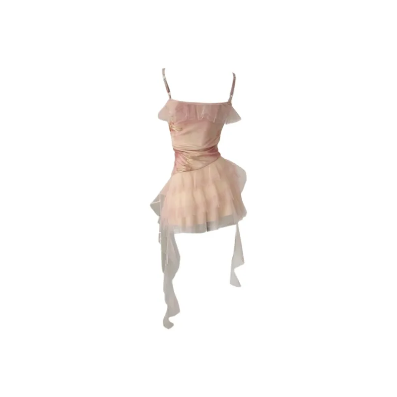 FLIM Slip Dresses Women's Pink-1