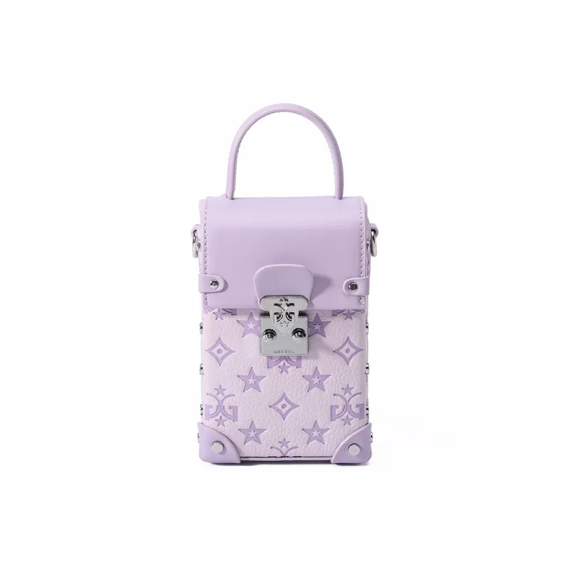 MISS GAIL Synthetic Leather Shoulder Bag, Crossbody Bag, Handbag Women's Purple-2