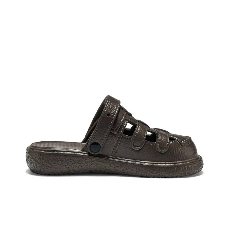 Binary EVA Quick Dry Closed Toe Slippers Women's Brown-3