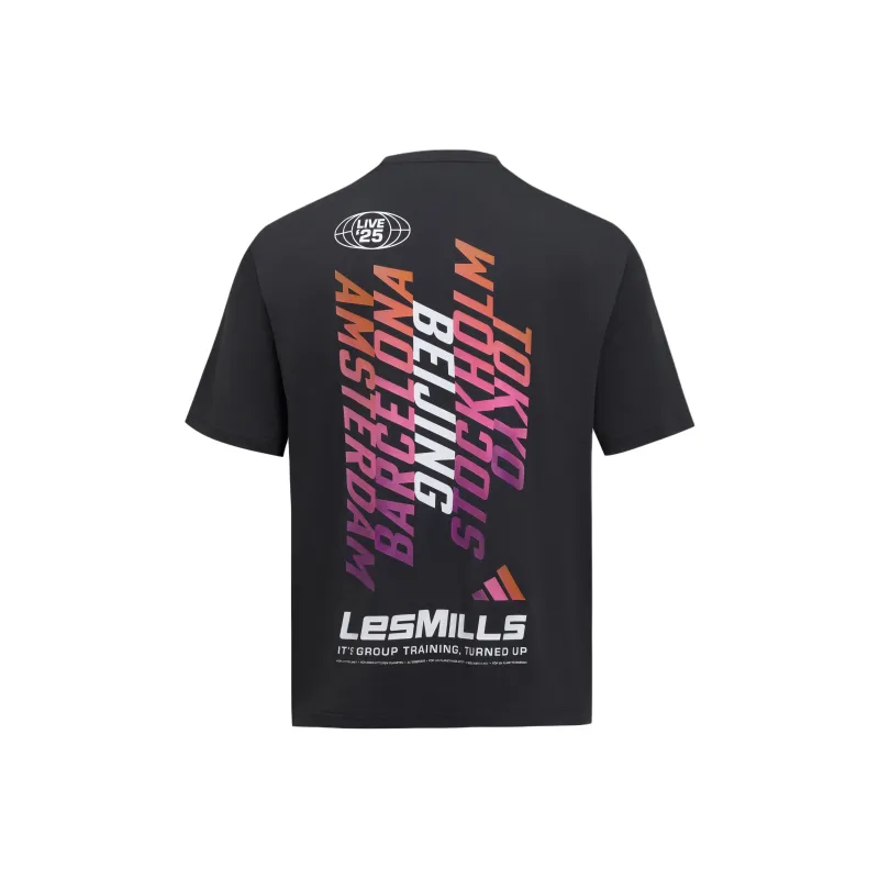 Adidas x LAIMEI,LIANMINGKUAN SS25 TOUR T SHIRT T Shirt Unisex Carbon Black-1