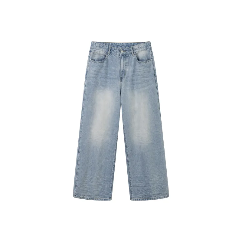CoosRetro Jeans Men Denim Blue-0