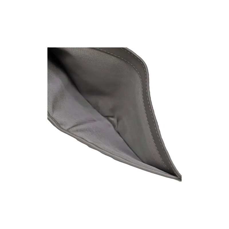 PRADA Leather Wallet Men's Gray-4