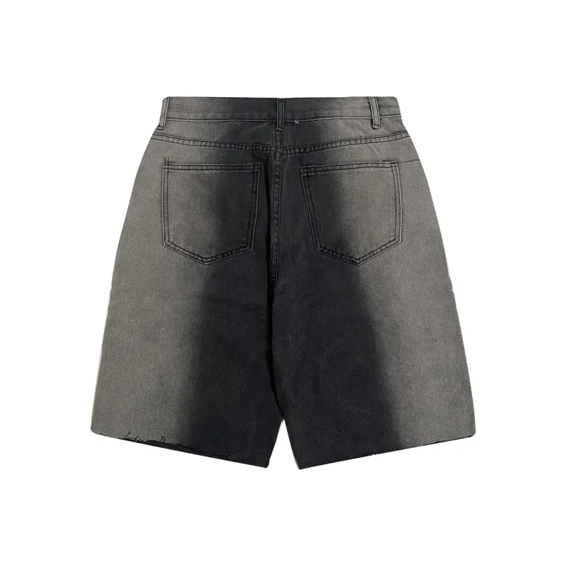 Zomuros Denim Shorts Unisex Black-1