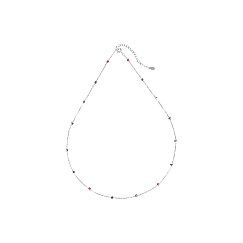 KAILEIFU S925 Silver Necklaces Women's Silver-1